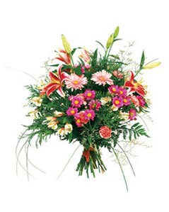 Ankara Dikmen ostim çiçek sipariþi firma ürünümüz karýþýk gerbera kýr mevsim çiçek buketi